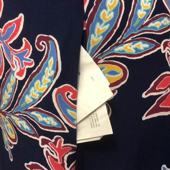 Laundry by Shelli Segal Women’s Floral Gaucho Jumpsuit Cropped Wide Leg - Picture 5 of 11